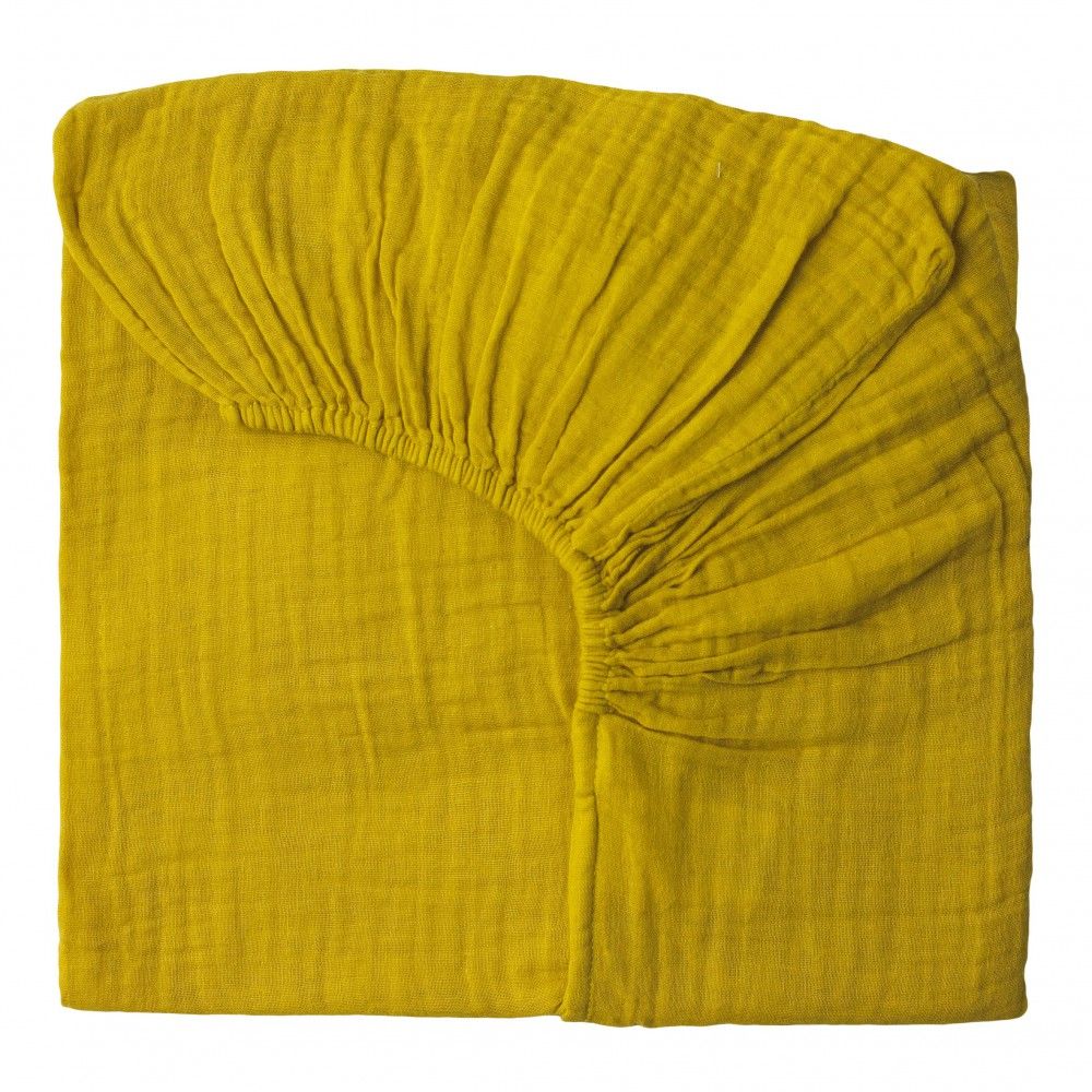 Fitted sheet sunflower yellow Sunflower Yellow S028 Numero 74