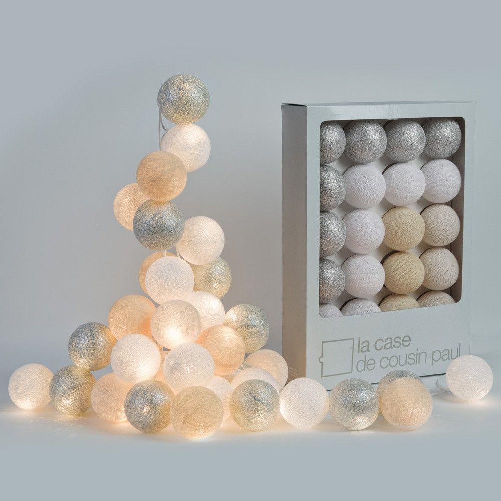 Guirlande lumineuse 20 boules helsinki la case de cousin paul