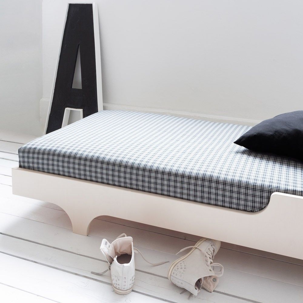 Bett 1 person beige limed rafa kids design kind Rundes bett