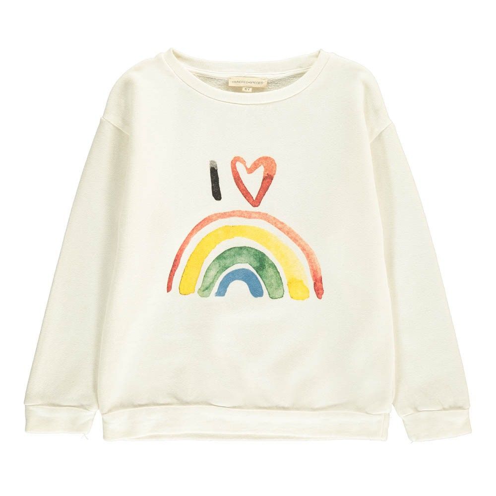 Rainbow sweatshirt Ecru Hundred Pieces Fashion Teen , Children