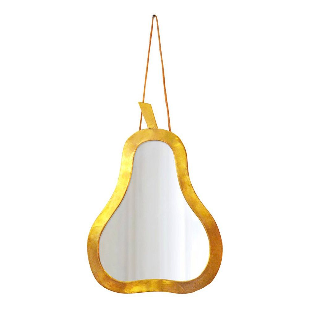 Miroir poire 30x20 cm doré honoré design enfant