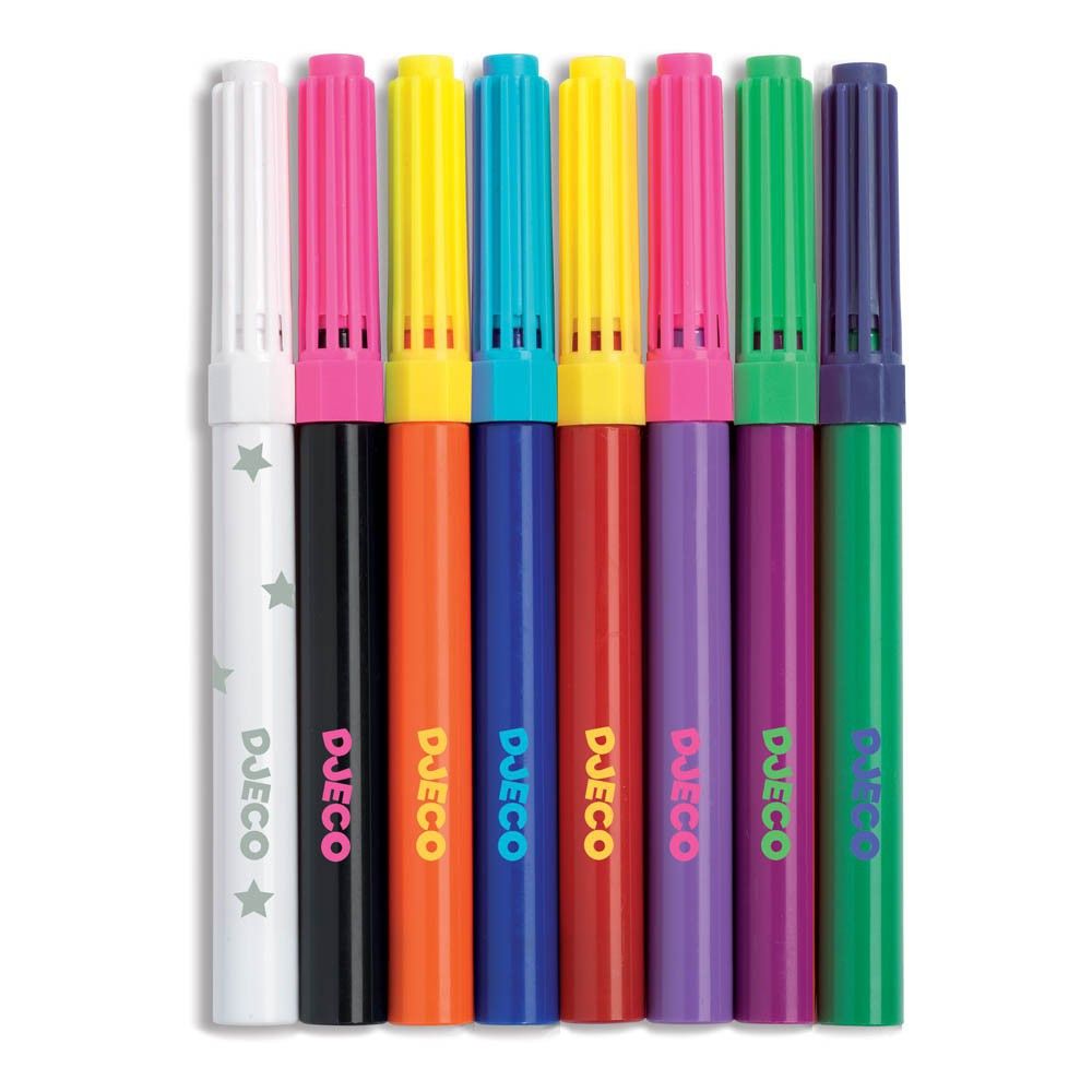 10 Pens Multicoloured Djeco Toys and Hobbies Children