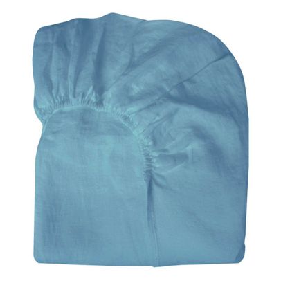 Drap housse lit junior ovale set de 2 blanc leander design Literie Lin Créatif