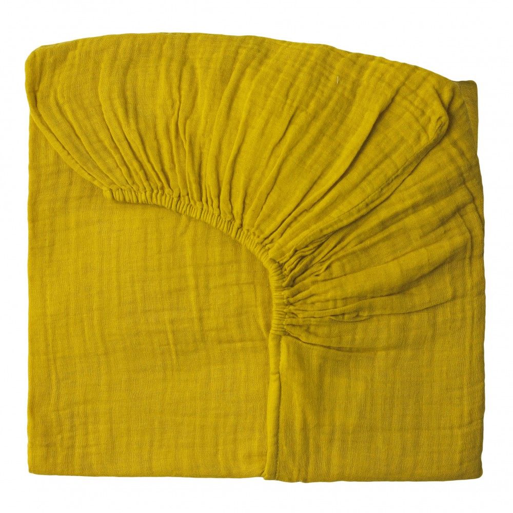 Fitted sheet - sunflower yellow Sunflower Yellow S028 Numero 74