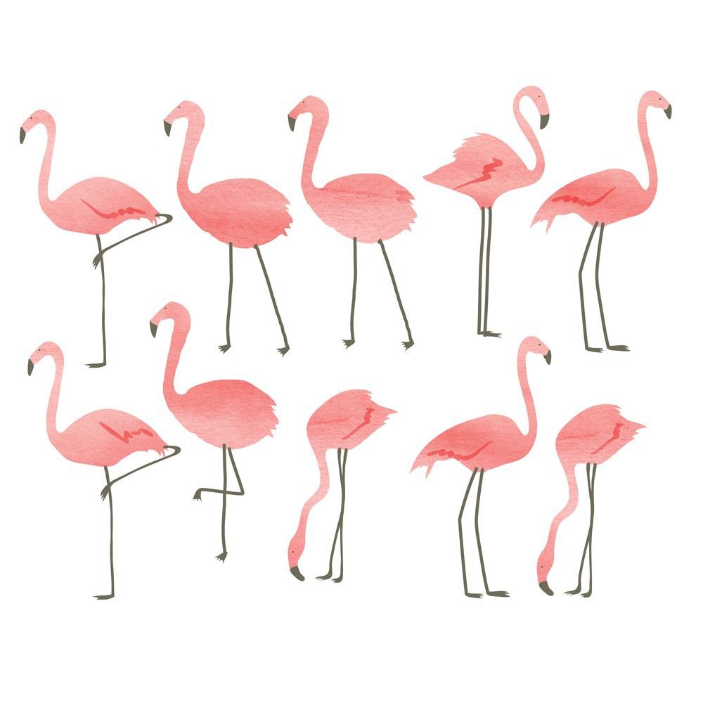 flamingos stickers mimilou design children