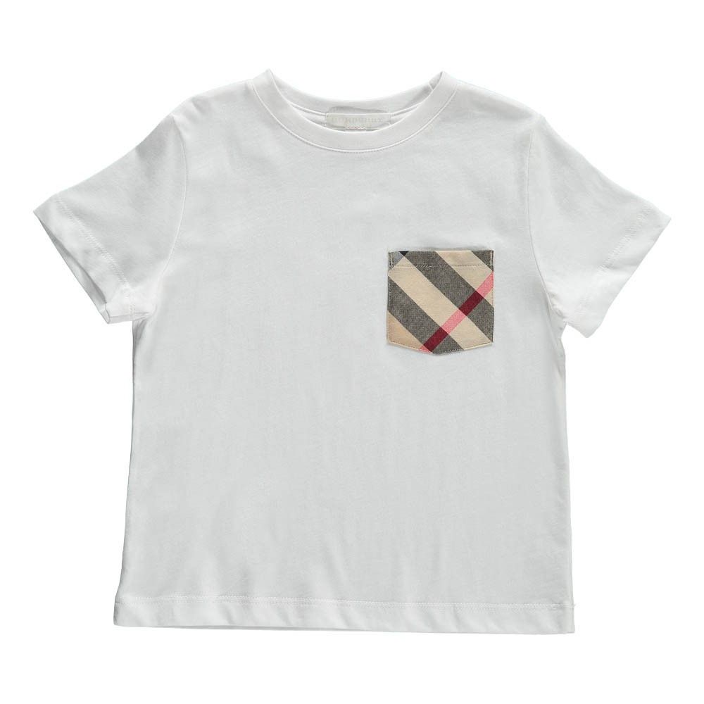 white burberry t shirt