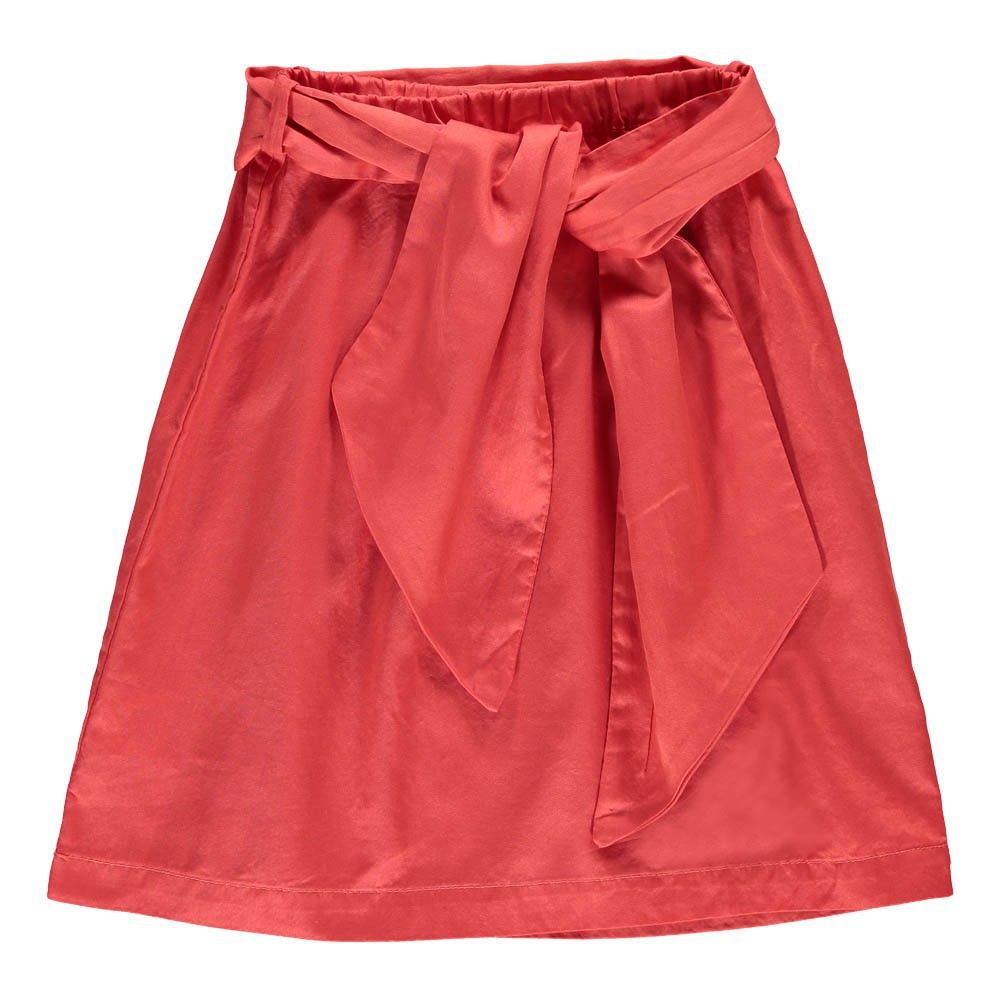 Turkey Skirt with Bow Belt Red The Animals Observatory Fashion