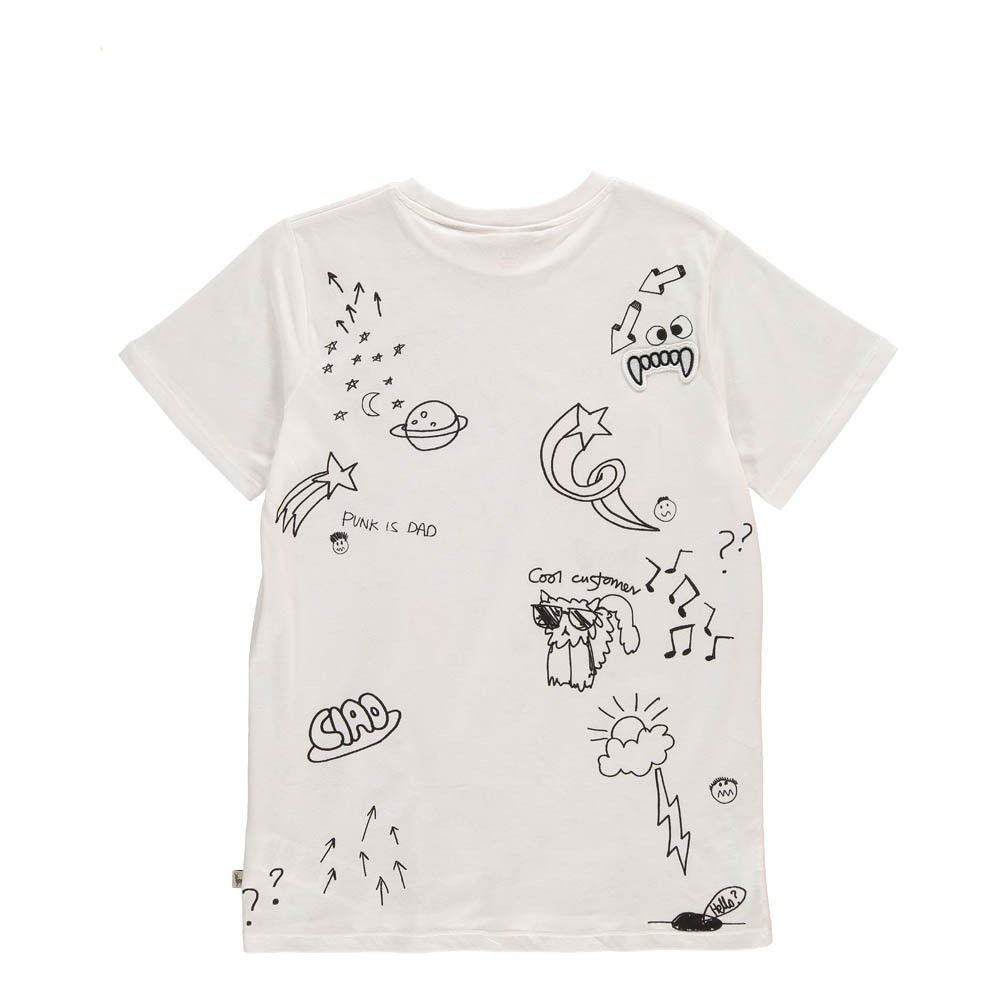 Arlo Patches T-Shirt White Stella McCartney Kids Fashion Teen