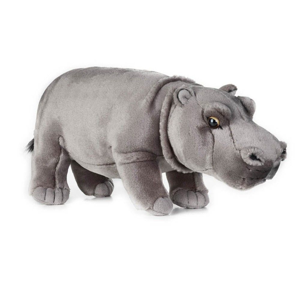 Hippopotamus Cuddly Toy 31cm Grey National Geographic Toys and