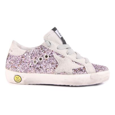 golden goose rosa glitter