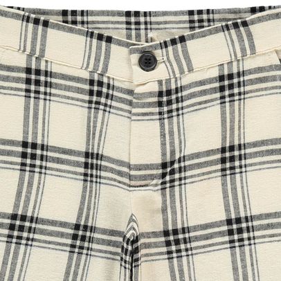 checked chino shorts