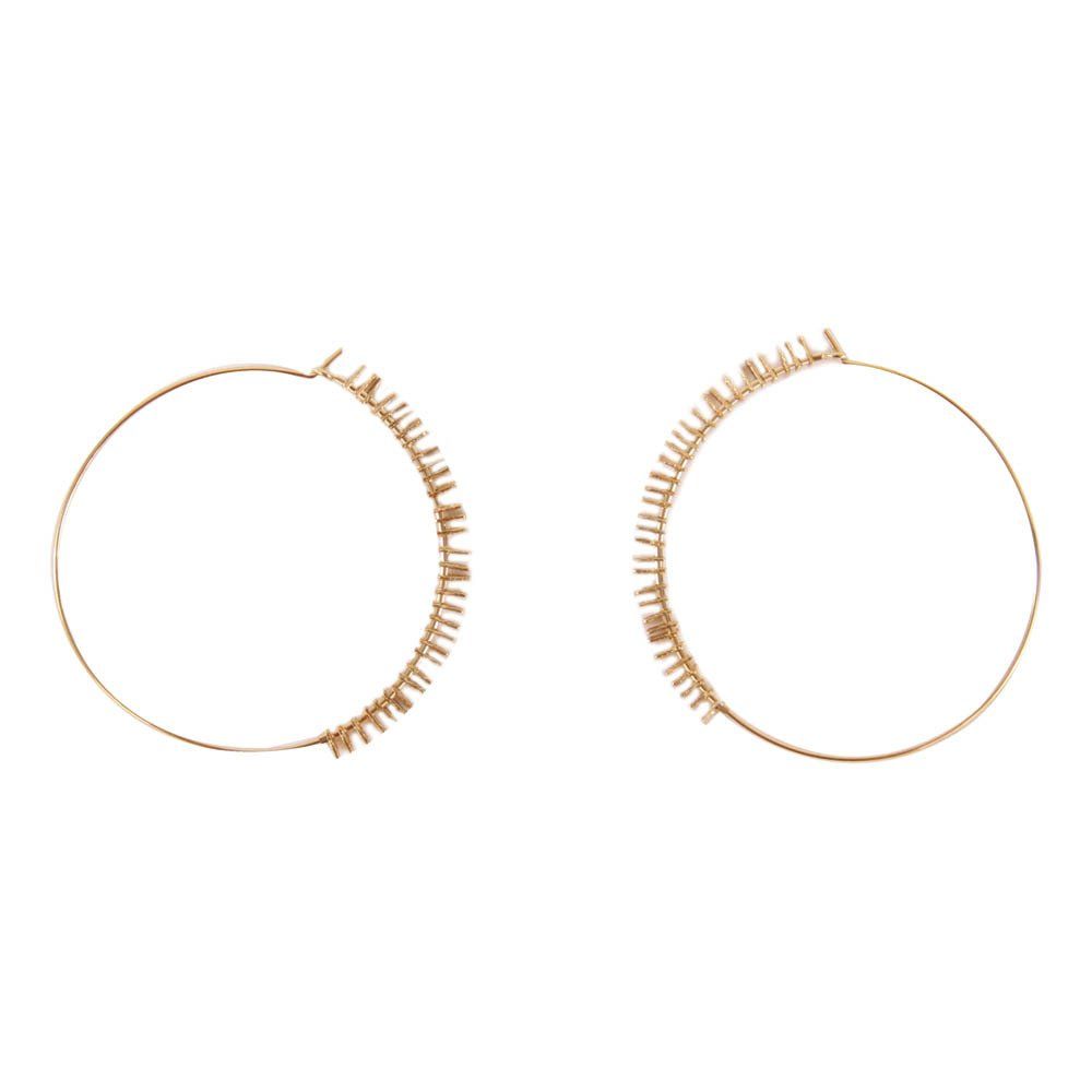 My Large Gold Over Silver Hoop Earrings 5 Octobre Fashion My Large Gold Over Silver Hoop Earrings Product