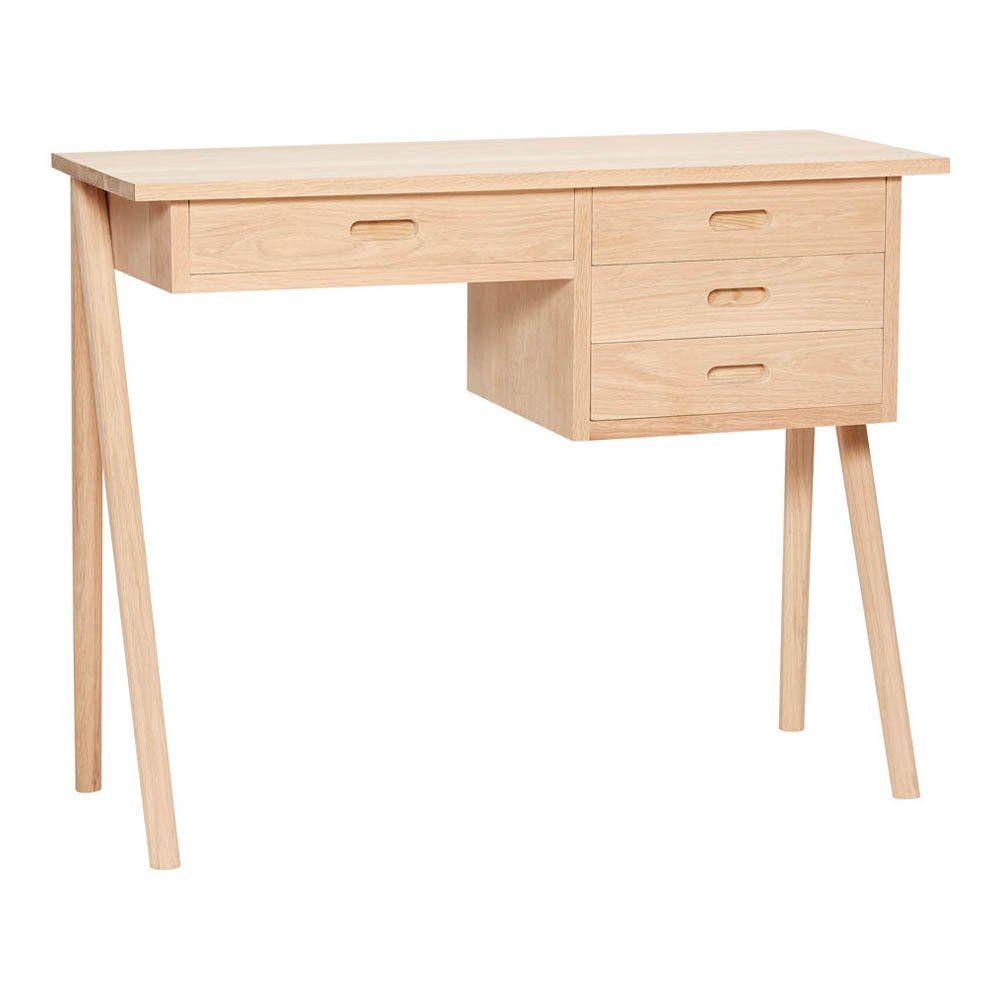 4 Drawer Desk Oak Hübsch Design 4 Drawer Desk