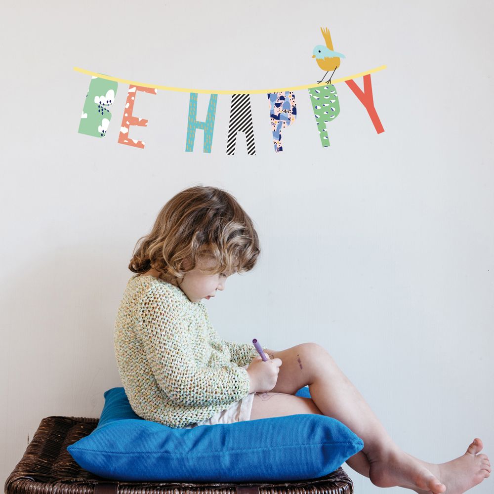 lámina infantil Be Happy 