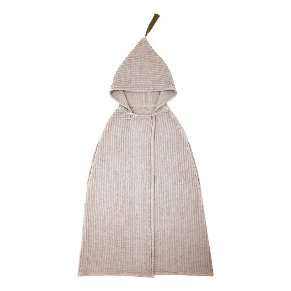 Children's Organic Cotton Poncho Dressing Gown Powder S018 Numero