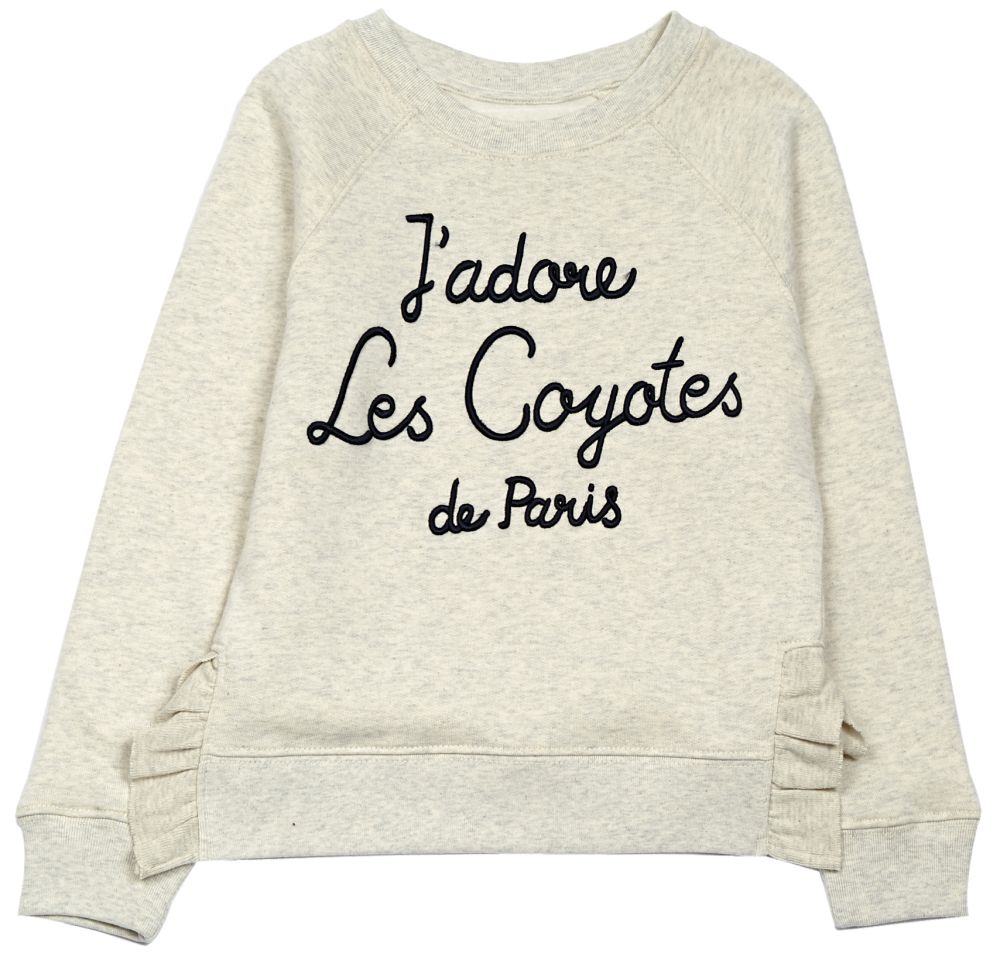 felpa j adore les coyotes de paris frankie