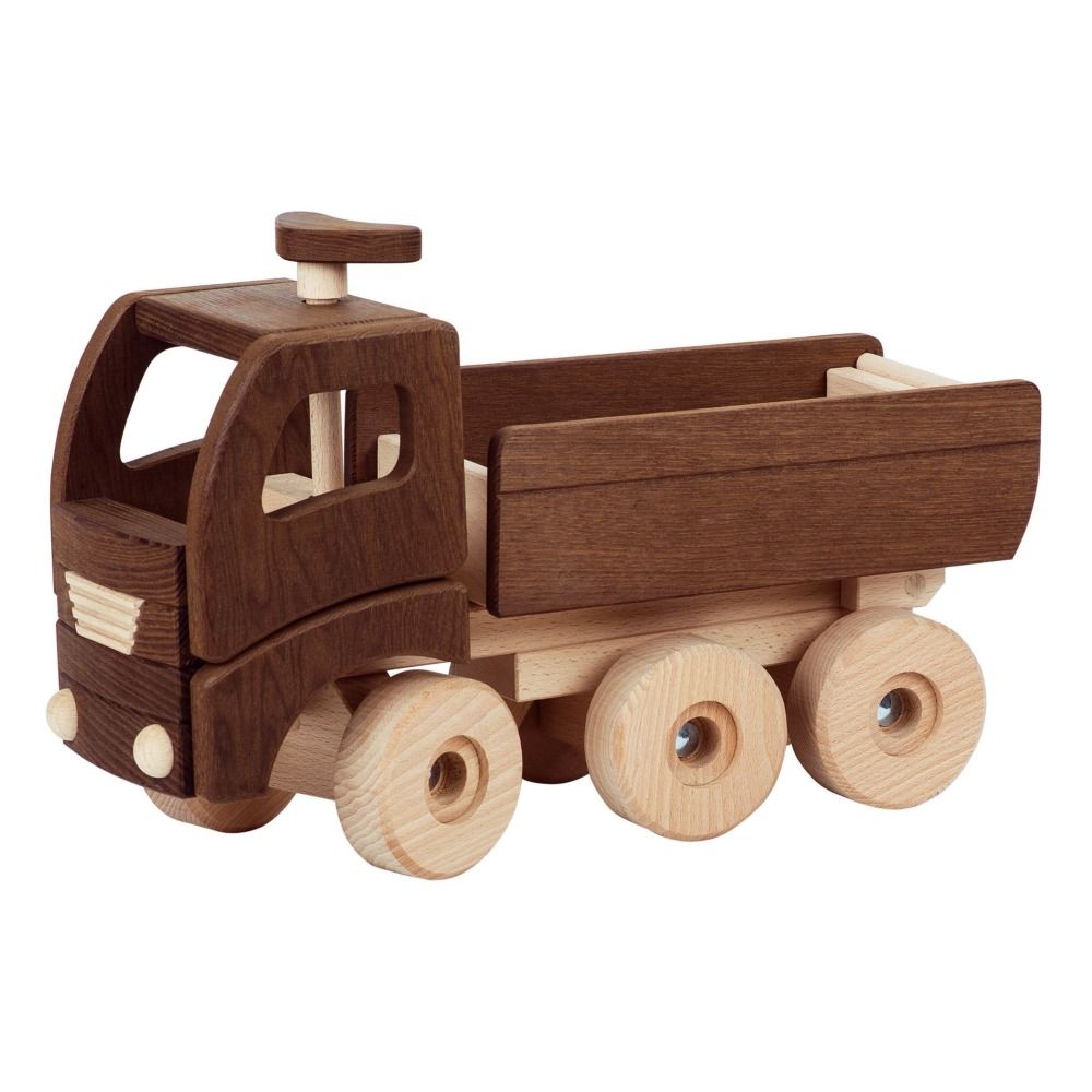 Wooden Dump Truck Natural Goki Toys And Hobbies Children Wooden Dump Truck