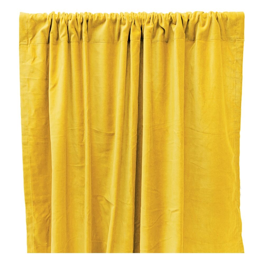 Rideau occultant en velours de coton Ocker Liv Interior Design Rideau occultant en velours de coton Ocker Liv Interior Design